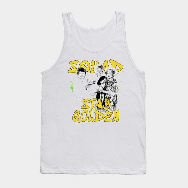 Golden Girls 80s Stay Golden Tank Top by Mandegraph